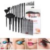 A set of 32 black makeup brushes; suitable for full makeup; blush; concealer; gloss and lip brush; girly beauty tool (without bag)