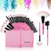 32 Pieces Professional Makeup Makeup Brush Kit with Makeup Bag