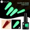 UR SUGAR Luminous Gel Top Coat Semi Permanent Glow In Dark Fluorescent Soak Off UV LED Color Gel Nail Varnish Nails for Manicure