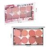 8 Colors Blush Palette Matte Mineral Blush Powder Bright Shimmer Face Blush Contour and Highlight Blush Palette Professional Facial Beauty Cosmetic Ma