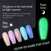 UR SUGAR Luminous Gel Top Coat Semi Permanent Glow In Dark Fluorescent Soak Off UV LED Color Gel Nail Varnish Nails for Manicure