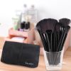 32 professional makeup brush set; facial eye shadow eyeliner foundation blush lip powder liquid cream blending brush (black)