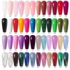 12ml Solid Color Glitter Cat Eye Sequin Soak Off Nail Art Varnish Professional Manicure Design Salon 66 Colors Nail Polish UV Gel