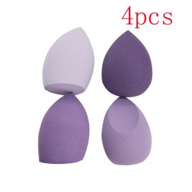 Different Sizes Makeup Sponge Dry&amp;Wet Use Cosmetic Puff Sponge maquiagem Foundation Powder Blush Beauty Tools with Storage Box (Color: Yellow)