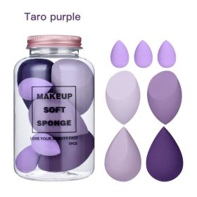 7Pcs Makeup Sponge Set Face Beauty Cosmetic Powder Puff for Foundation Cream Concealer Make Up Blender Tools Sponge â€“âˆ«â€“Ã¦â€”Ã…â€“Âºâ€“Âµâ€”Ã‡â€“âˆâ€“âˆ«â€“âˆž (Color: Taro purple)