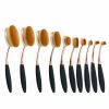 Beauty Experts Set of 10 Oval Beauty Brushes